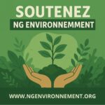 logo NG envrionnement en forme de main sui tient la terre dans ces main avec une plante qui y pousse