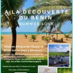 affiche invitant les lecteur à venir visiter le Bénin